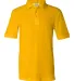 FeatherLite 0500 Pique Sport Shirt in Gold front view