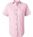 FeatherLite 5281 Women's Short Sleeve Stain-Resist in Soft pink front view