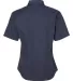 FeatherLite 5281 Women's Short Sleeve Stain-Resist in Heathered navy back view