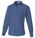 FeatherLite 5283 Women's Long Sleeve Stain-Resista in Pacific blue side view