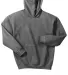 G185B Gildan Youth 7.75 oz. Heavy Blend™ 50/50 H in Graphite heather front view