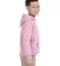 G185B Gildan Youth 7.75 oz. Heavy Blend™ 50/50 H in Light pink side view