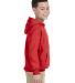 G185B Gildan Youth 7.75 oz. Heavy Blend™ 50/50 H in Red side view