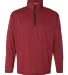 FeatherLite 3110 Value Cationic Quarter-Zip Pullov Red front view