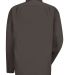 Wrangler WS10T Long Sleeve Work Shirt Tall Sizes in Charcoal back view