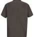 Wrangler WS20 Short Sleeve Work Shirt in Charcoal back view