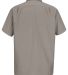 Wrangler WS20 Short Sleeve Work Shirt in Silver back view