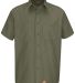 Wrangler WS20 Short Sleeve Work Shirt in Olive green
