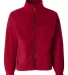 Sierra Pacific 3061 Full-Zip Fleece Jacket Red front view