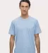Los Angeles Apparel 20001 100% Cotton Tee Baby Blue front view