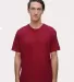 Los Angeles Apparel 20001 100% Cotton Tee Cranberry
