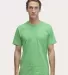 Los Angeles Apparel 20001 100% Cotton Tee Grass Green front view