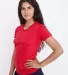Los Angeles Apparel FF3001 Women's Tee Red front view
