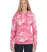 3969 Code V Camouflage Pullover Hooded Sweatshirt  in Pink woodland front view