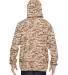 3969 Code V Camouflage Pullover Hooded Sweatshirt  in Sand digital back view
