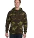 3969 Code V Camouflage Pullover Hooded Sweatshirt  in Green woodland front view