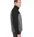 DRI DUCK 5350T Motion Soft Shell Jacket Tall Sizes in Black heather/ black side view