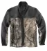 DRI DUCK 5350T Motion Soft Shell Jacket Tall Sizes in Realtree xtra/ charcoal front view