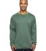 Rawlings 9705 Long Sleeve Flatback Mesh Fleece Pul FOREST GREEN front view