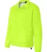 Rawlings 9718 Nylon Coach's Jacket Safety Green side view