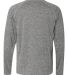 Rawlings 8191 Performance Cationic Long Sleeve T-S Heather Grey back view
