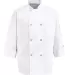 Chef Designs 0403 Eight Pearl Button Chef Coat White front view