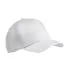 BX010 Big Accessories 5-Panel Twill Trucker Cap WHITE front view