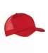 BX010 Big Accessories 5-Panel Twill Trucker Cap RED front view