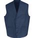 Chef Designs 1360 V-neck Button-Front Vest Navy front view