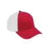 OSTM Big Accessories Old School Baseball Cap with  RED/ WHITE front view