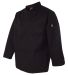 Chef Designs KT76 Black Traditional Chef Coat Black side view