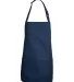 Chef Designs 1530 Short Premium Bib Apron Navy front view