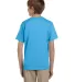 3931B Fruit of the Loom Youth 5.6 oz. Heavy Cotton Aquatic Blue back view