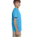 3931B Fruit of the Loom Youth 5.6 oz. Heavy Cotton Aquatic Blue side view
