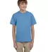 3931B Fruit of the Loom Youth 5.6 oz. Heavy Cotton Columbia Blue front view