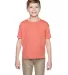 3931B Fruit of the Loom Youth 5.6 oz. Heavy Cotton Retro Heather Coral front view