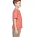 3931B Fruit of the Loom Youth 5.6 oz. Heavy Cotton Retro Heather Coral side view