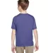 3931B Fruit of the Loom Youth 5.6 oz. Heavy Cotton Retro Heather Purple back view