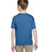 3931B Fruit of the Loom Youth 5.6 oz. Heavy Cotton Retro Heather Royal back view