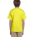 3931B Fruit of the Loom Youth 5.6 oz. Heavy Cotton Neon Yellow back view