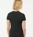 0214 Tultex Ladies' Slim Fit Fine Jersey V-Neck Te Black back view