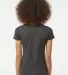 0214 Tultex Ladies' Slim Fit Fine Jersey V-Neck Te Charcoal back view
