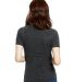 US Blanks US228 Ladies' 4.9 oz. Short-Sleeve Tribl in Tri charcoal back view