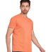 US Blanks US2400G Unisex 3.8 oz. Short-Sleeve Garm in Pigment coral side view