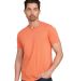 US Blanks US2400G Unisex 3.8 oz. Short-Sleeve Garm in Pigment coral front view