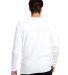 US Blanks US2900 Men's 5.8 oz. Long-Sleeve Thermal in White back view