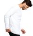 US Blanks US2900 Men's 5.8 oz. Long-Sleeve Thermal in White side view