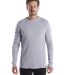 US Blanks US2900 Men's 5.8 oz. Long-Sleeve Thermal in Heather grey front view