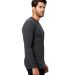 US Blanks US2900 Men's 5.8 oz. Long-Sleeve Thermal in Heather charcoal side view