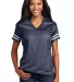 Sport Tek LST307 Sport-Tek Ladies PosiCharge Repli Tr Navy/White front view